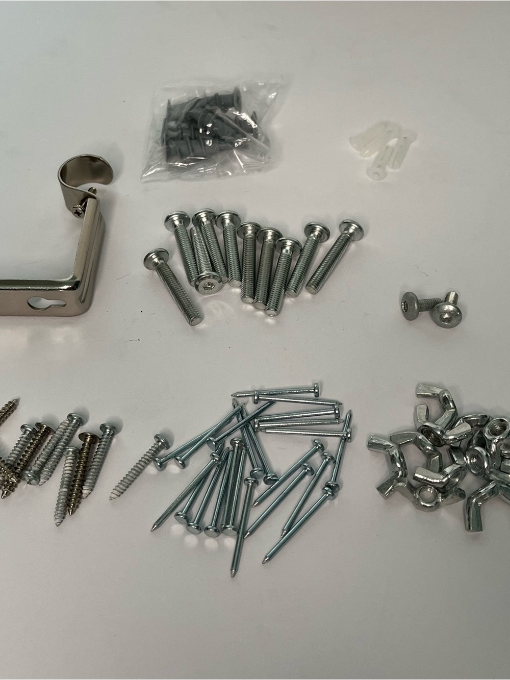 Mixed Hardware Fastener Kit - Silver Screws & Nails